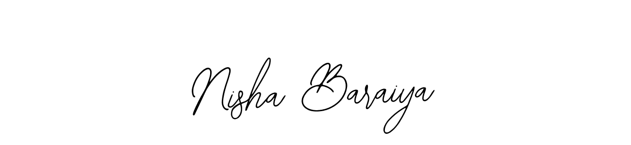 Also we have Nisha Baraiya name is the best signature style. Create professional handwritten signature collection using Bearetta-2O07w autograph style. Nisha Baraiya signature style 12 images and pictures png