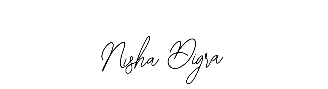 How to make Nisha Digra signature? Bearetta-2O07w is a professional autograph style. Create handwritten signature for Nisha Digra name. Nisha Digra signature style 12 images and pictures png