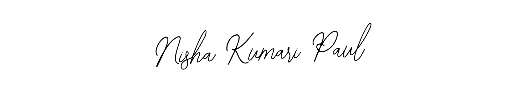 Nisha Kumari Paul stylish signature style. Best Handwritten Sign (Bearetta-2O07w) for my name. Handwritten Signature Collection Ideas for my name Nisha Kumari Paul. Nisha Kumari Paul signature style 12 images and pictures png