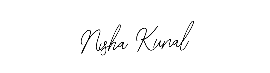 Make a short Nisha Kunal signature style. Manage your documents anywhere anytime using Bearetta-2O07w. Create and add eSignatures, submit forms, share and send files easily. Nisha Kunal signature style 12 images and pictures png