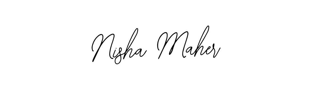 if you are searching for the best signature style for your name Nisha Maher. so please give up your signature search. here we have designed multiple signature styles  using Bearetta-2O07w. Nisha Maher signature style 12 images and pictures png