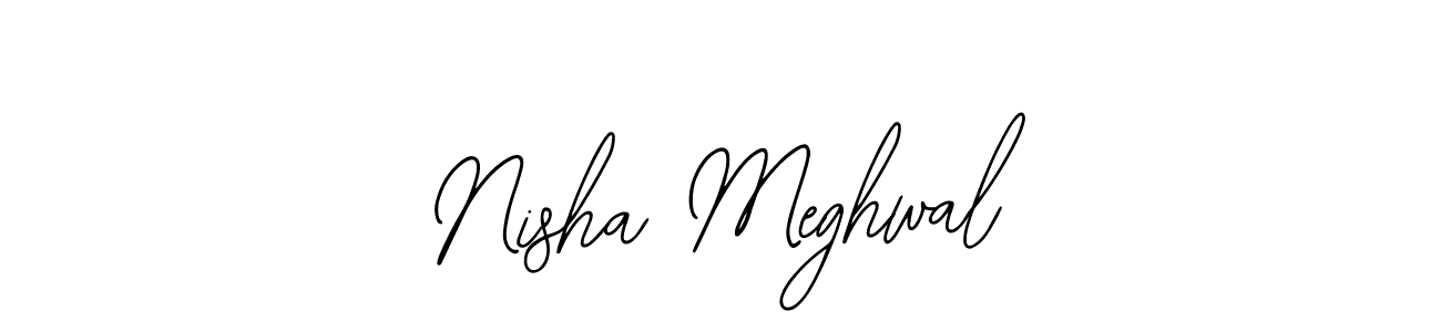 Create a beautiful signature design for name Nisha Meghwal. With this signature (Bearetta-2O07w) fonts, you can make a handwritten signature for free. Nisha Meghwal signature style 12 images and pictures png