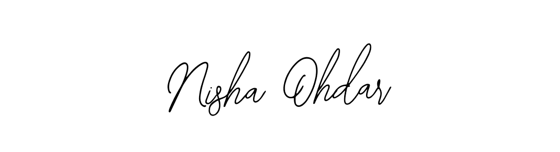 Make a short Nisha Ohdar signature style. Manage your documents anywhere anytime using Bearetta-2O07w. Create and add eSignatures, submit forms, share and send files easily. Nisha Ohdar signature style 12 images and pictures png