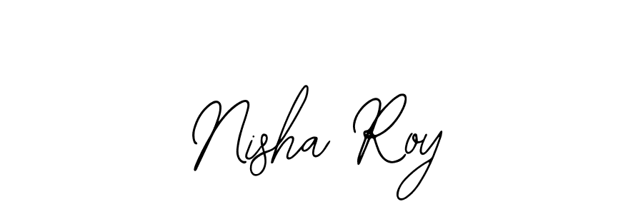 Use a signature maker to create a handwritten signature online. With this signature software, you can design (Bearetta-2O07w) your own signature for name Nisha Roy. Nisha Roy signature style 12 images and pictures png