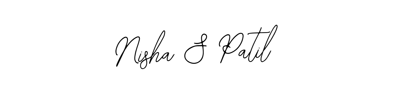 Also You can easily find your signature by using the search form. We will create Nisha S Patil name handwritten signature images for you free of cost using Bearetta-2O07w sign style. Nisha S Patil signature style 12 images and pictures png