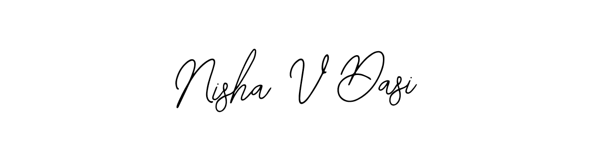 Create a beautiful signature design for name Nisha V Dasi. With this signature (Bearetta-2O07w) fonts, you can make a handwritten signature for free. Nisha V Dasi signature style 12 images and pictures png