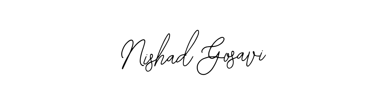 Design your own signature with our free online signature maker. With this signature software, you can create a handwritten (Bearetta-2O07w) signature for name Nishad Gosavi. Nishad Gosavi signature style 12 images and pictures png