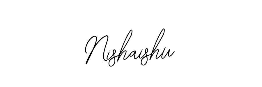 Design your own signature with our free online signature maker. With this signature software, you can create a handwritten (Bearetta-2O07w) signature for name Nishaishu. Nishaishu signature style 12 images and pictures png