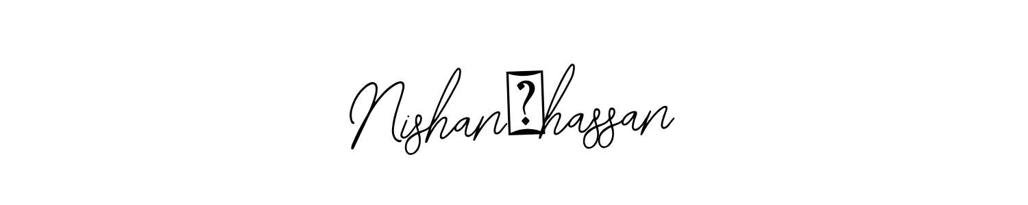 This is the best signature style for the Nishan♡hassan name. Also you like these signature font (Bearetta-2O07w). Mix name signature. Nishan♡hassan signature style 12 images and pictures png