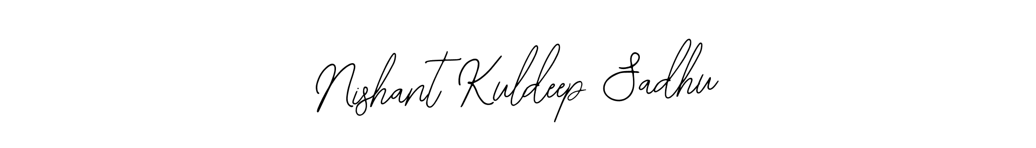 The best way (Bearetta-2O07w) to make a short signature is to pick only two or three words in your name. The name Nishant Kuldeep Sadhu include a total of six letters. For converting this name. Nishant Kuldeep Sadhu signature style 12 images and pictures png