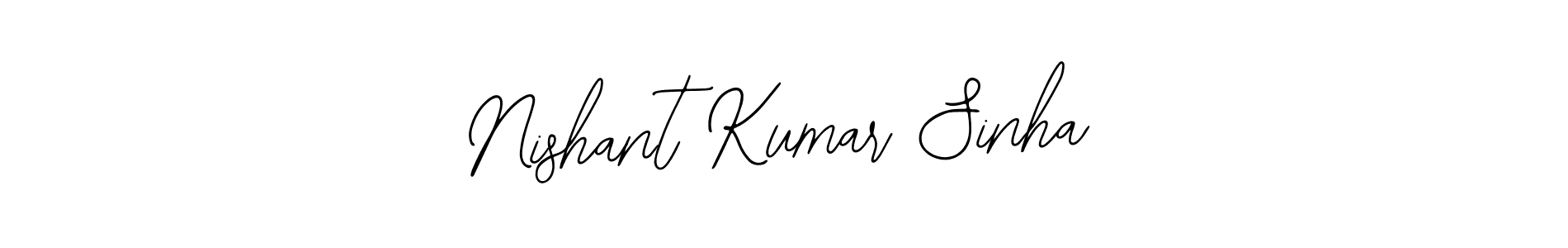 How to make Nishant Kumar Sinha name signature. Use Bearetta-2O07w style for creating short signs online. This is the latest handwritten sign. Nishant Kumar Sinha signature style 12 images and pictures png