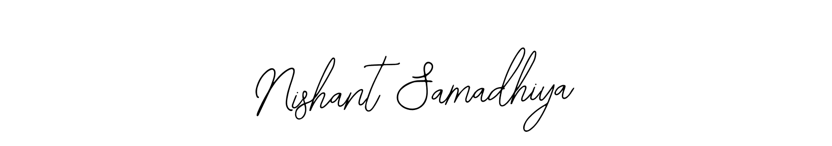 Make a beautiful signature design for name Nishant Samadhiya. Use this online signature maker to create a handwritten signature for free. Nishant Samadhiya signature style 12 images and pictures png
