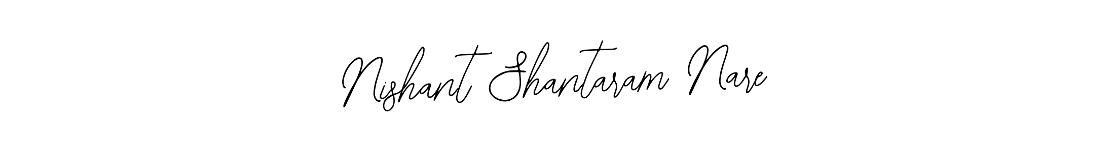 The best way (Bearetta-2O07w) to make a short signature is to pick only two or three words in your name. The name Nishant Shantaram Nare include a total of six letters. For converting this name. Nishant Shantaram Nare signature style 12 images and pictures png