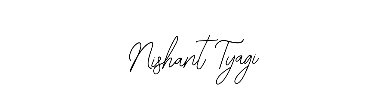 The best way (Bearetta-2O07w) to make a short signature is to pick only two or three words in your name. The name Nishant Tyagi include a total of six letters. For converting this name. Nishant Tyagi signature style 12 images and pictures png