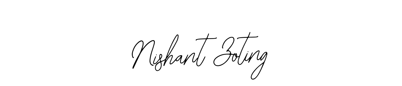 Use a signature maker to create a handwritten signature online. With this signature software, you can design (Bearetta-2O07w) your own signature for name Nishant Zoting. Nishant Zoting signature style 12 images and pictures png