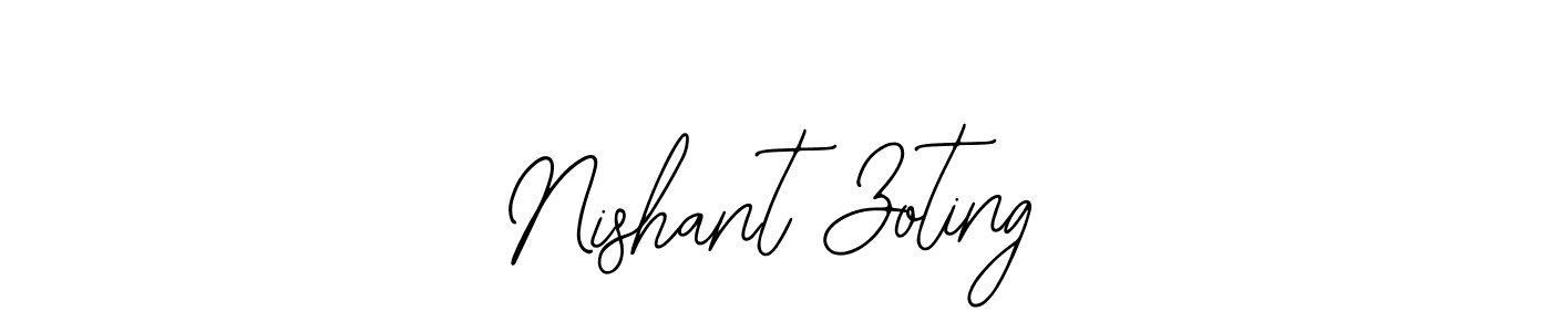 You should practise on your own different ways (Bearetta-2O07w) to write your name (Nishant Zoting) in signature. don't let someone else do it for you. Nishant Zoting signature style 12 images and pictures png