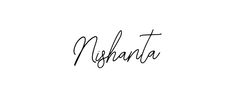 Bearetta-2O07w is a professional signature style that is perfect for those who want to add a touch of class to their signature. It is also a great choice for those who want to make their signature more unique. Get Nishanta name to fancy signature for free. Nishanta signature style 12 images and pictures png