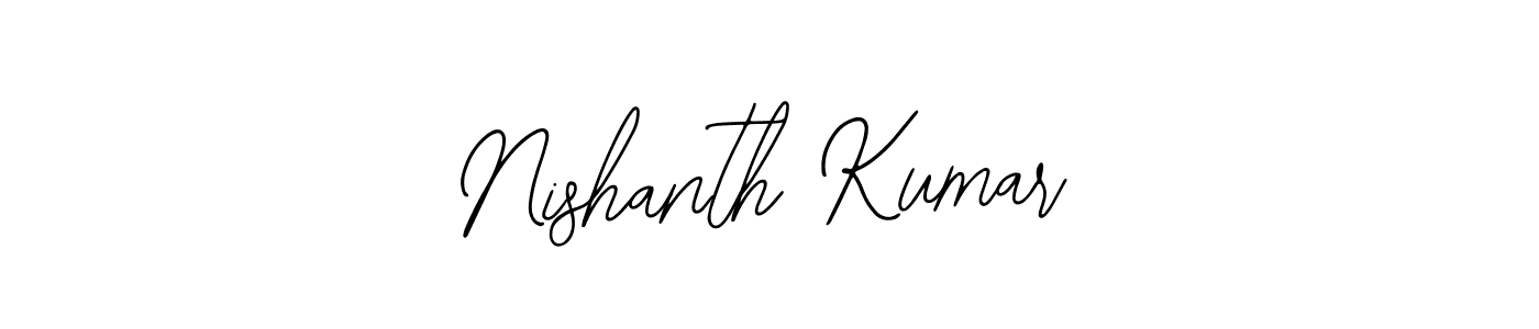 Bearetta-2O07w is a professional signature style that is perfect for those who want to add a touch of class to their signature. It is also a great choice for those who want to make their signature more unique. Get Nishanth Kumar name to fancy signature for free. Nishanth Kumar signature style 12 images and pictures png