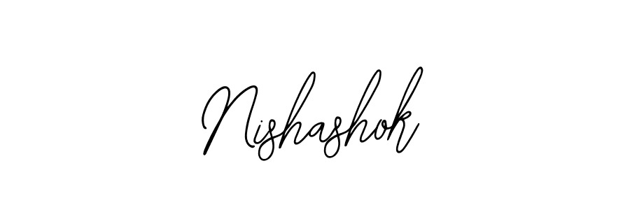 How to make Nishashok name signature. Use Bearetta-2O07w style for creating short signs online. This is the latest handwritten sign. Nishashok signature style 12 images and pictures png