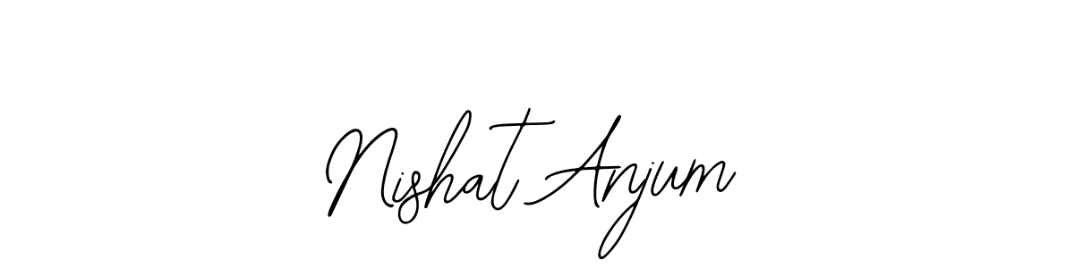 How to make Nishat Anjum name signature. Use Bearetta-2O07w style for creating short signs online. This is the latest handwritten sign. Nishat Anjum signature style 12 images and pictures png