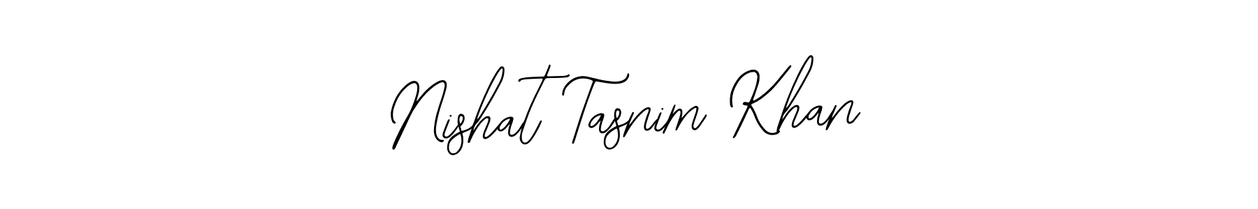 if you are searching for the best signature style for your name Nishat Tasnim Khan. so please give up your signature search. here we have designed multiple signature styles  using Bearetta-2O07w. Nishat Tasnim Khan signature style 12 images and pictures png