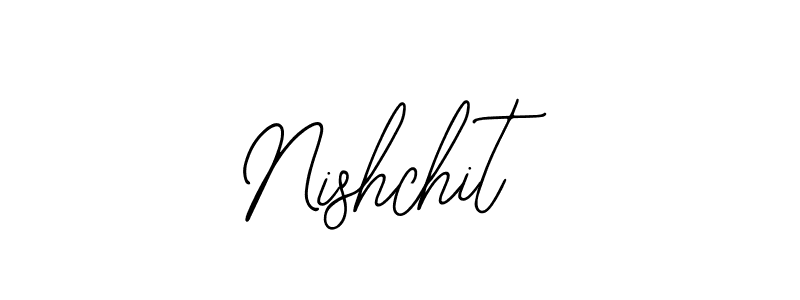 How to make Nishchit name signature. Use Bearetta-2O07w style for creating short signs online. This is the latest handwritten sign. Nishchit signature style 12 images and pictures png
