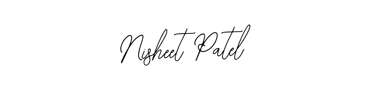 How to make Nisheet Patel signature? Bearetta-2O07w is a professional autograph style. Create handwritten signature for Nisheet Patel name. Nisheet Patel signature style 12 images and pictures png