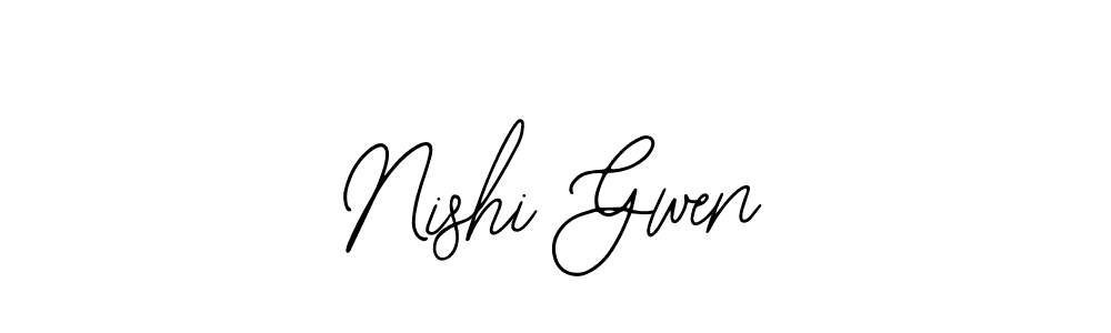 See photos of Nishi Gwen official signature by Spectra . Check more albums & portfolios. Read reviews & check more about Bearetta-2O07w font. Nishi Gwen signature style 12 images and pictures png