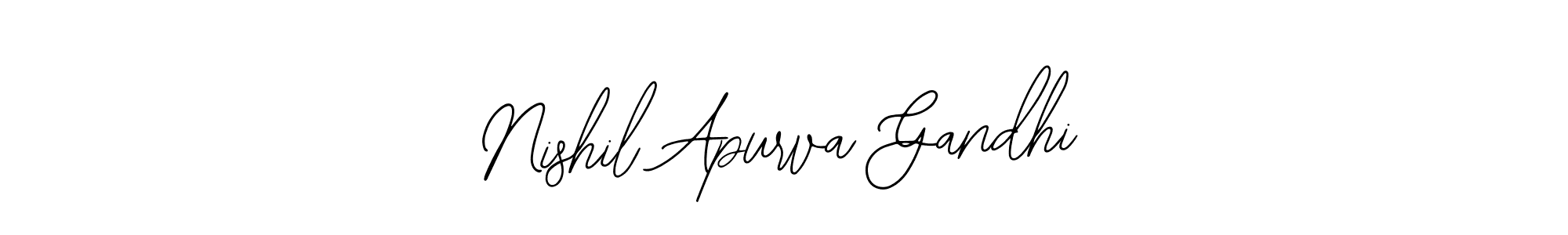 See photos of Nishil Apurva Gandhi official signature by Spectra . Check more albums & portfolios. Read reviews & check more about Bearetta-2O07w font. Nishil Apurva Gandhi signature style 12 images and pictures png