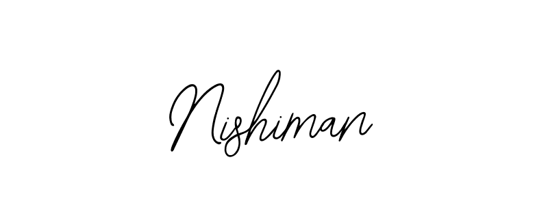 You should practise on your own different ways (Bearetta-2O07w) to write your name (Nishiman) in signature. don't let someone else do it for you. Nishiman signature style 12 images and pictures png