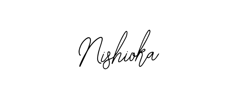Make a short Nishioka signature style. Manage your documents anywhere anytime using Bearetta-2O07w. Create and add eSignatures, submit forms, share and send files easily. Nishioka signature style 12 images and pictures png