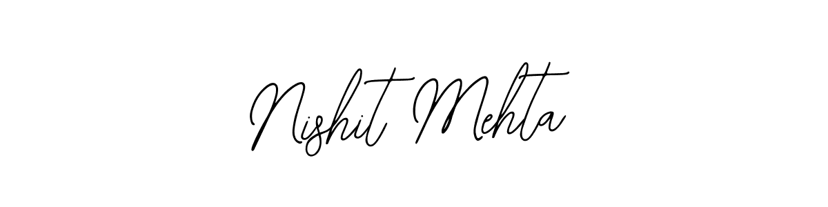 Make a beautiful signature design for name Nishit Mehta. With this signature (Bearetta-2O07w) style, you can create a handwritten signature for free. Nishit Mehta signature style 12 images and pictures png