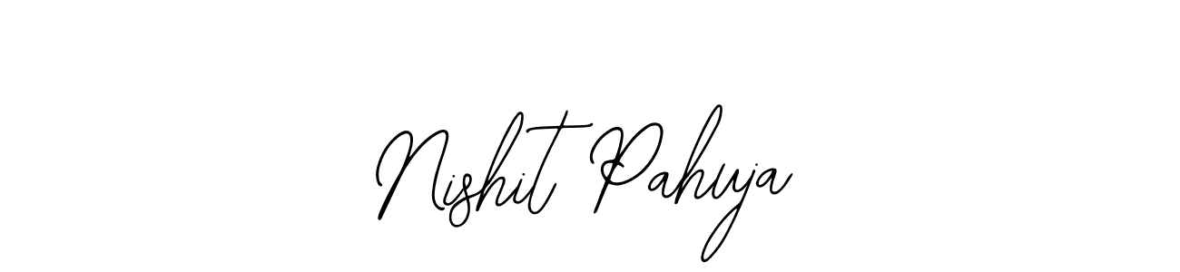 Similarly Bearetta-2O07w is the best handwritten signature design. Signature creator online .You can use it as an online autograph creator for name Nishit Pahuja. Nishit Pahuja signature style 12 images and pictures png