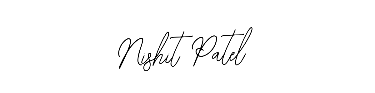 Make a beautiful signature design for name Nishit Patel. With this signature (Bearetta-2O07w) style, you can create a handwritten signature for free. Nishit Patel signature style 12 images and pictures png