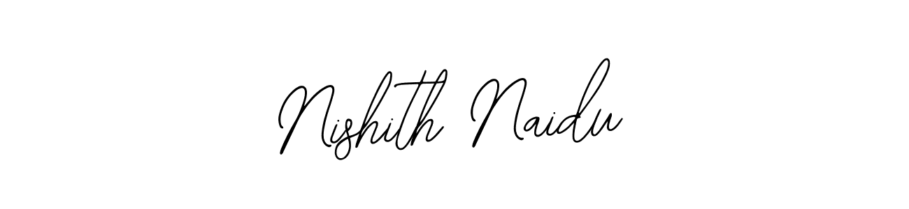 You should practise on your own different ways (Bearetta-2O07w) to write your name (Nishith Naidu) in signature. don't let someone else do it for you. Nishith Naidu signature style 12 images and pictures png