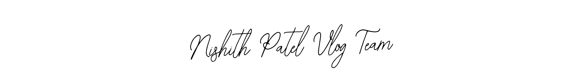 Design your own signature with our free online signature maker. With this signature software, you can create a handwritten (Bearetta-2O07w) signature for name Nishith Patel Vlog Team. Nishith Patel Vlog Team signature style 12 images and pictures png