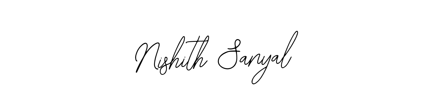 You should practise on your own different ways (Bearetta-2O07w) to write your name (Nishith Sanyal) in signature. don't let someone else do it for you. Nishith Sanyal signature style 12 images and pictures png