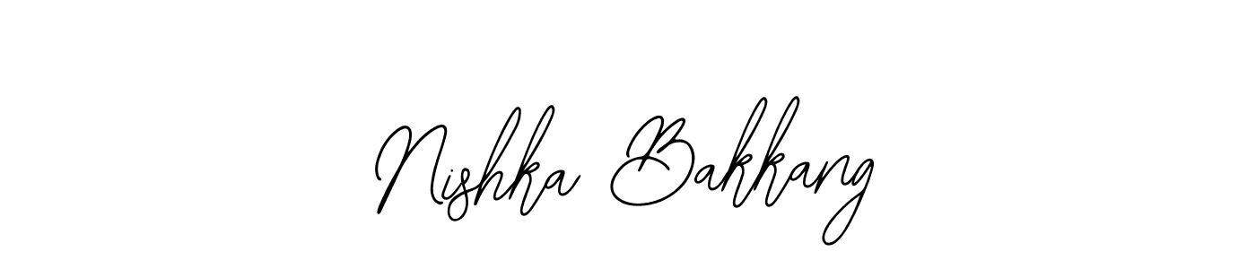 Here are the top 10 professional signature styles for the name Nishka Bakkang. These are the best autograph styles you can use for your name. Nishka Bakkang signature style 12 images and pictures png