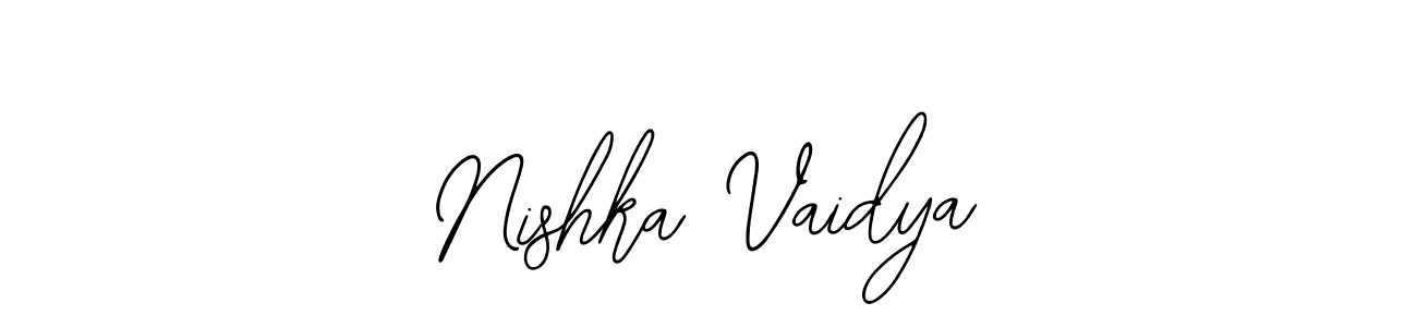 Nishka Vaidya stylish signature style. Best Handwritten Sign (Bearetta-2O07w) for my name. Handwritten Signature Collection Ideas for my name Nishka Vaidya. Nishka Vaidya signature style 12 images and pictures png