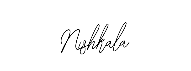 How to make Nishkala signature? Bearetta-2O07w is a professional autograph style. Create handwritten signature for Nishkala name. Nishkala signature style 12 images and pictures png
