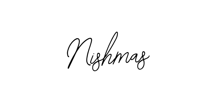 Make a beautiful signature design for name Nishmas. Use this online signature maker to create a handwritten signature for free. Nishmas signature style 12 images and pictures png