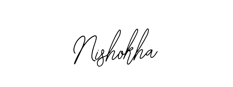 Also You can easily find your signature by using the search form. We will create Nishokha name handwritten signature images for you free of cost using Bearetta-2O07w sign style. Nishokha signature style 12 images and pictures png