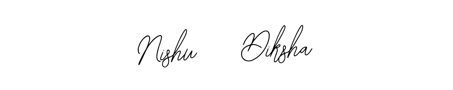 Make a beautiful signature design for name Nishu    Diksha. With this signature (Bearetta-2O07w) style, you can create a handwritten signature for free. Nishu    Diksha signature style 12 images and pictures png