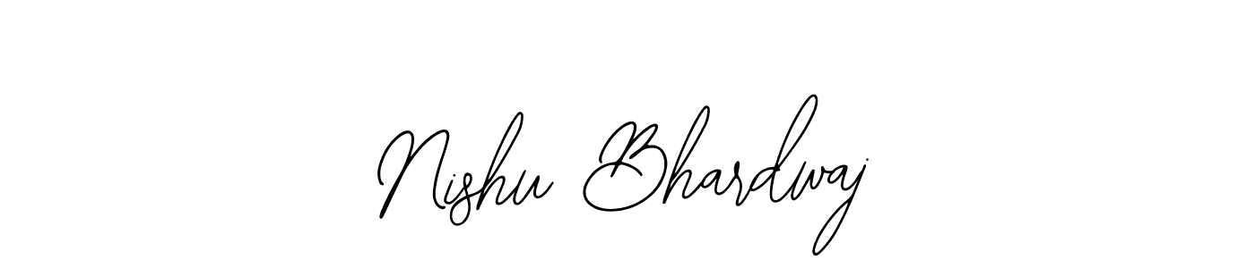 if you are searching for the best signature style for your name Nishu Bhardwaj. so please give up your signature search. here we have designed multiple signature styles  using Bearetta-2O07w. Nishu Bhardwaj signature style 12 images and pictures png