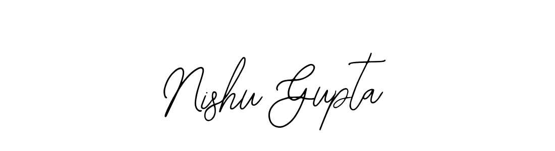 Design your own signature with our free online signature maker. With this signature software, you can create a handwritten (Bearetta-2O07w) signature for name Nishu Gupta. Nishu Gupta signature style 12 images and pictures png