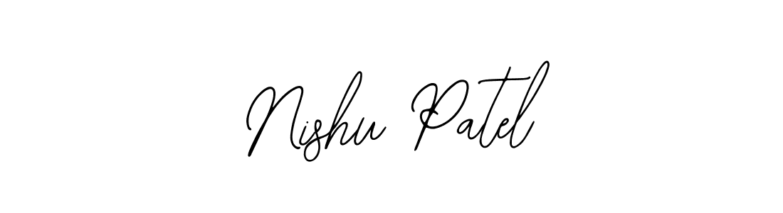 Design your own signature with our free online signature maker. With this signature software, you can create a handwritten (Bearetta-2O07w) signature for name Nishu Patel. Nishu Patel signature style 12 images and pictures png