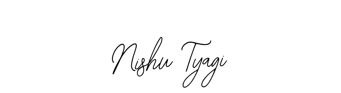 How to make Nishu Tyagi name signature. Use Bearetta-2O07w style for creating short signs online. This is the latest handwritten sign. Nishu Tyagi signature style 12 images and pictures png