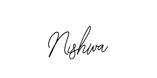 Use a signature maker to create a handwritten signature online. With this signature software, you can design (Bearetta-2O07w) your own signature for name Nishwa. Nishwa signature style 12 images and pictures png
