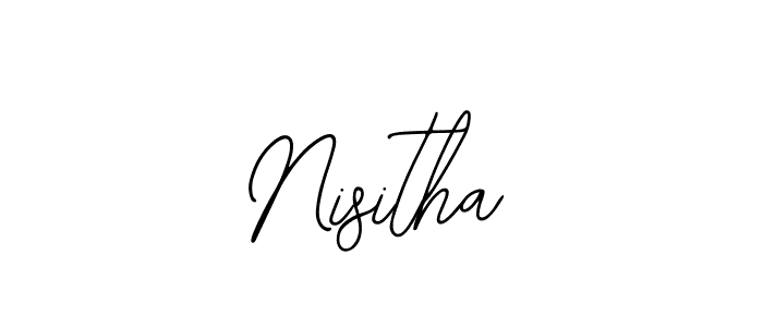 How to make Nisitha signature? Bearetta-2O07w is a professional autograph style. Create handwritten signature for Nisitha name. Nisitha signature style 12 images and pictures png