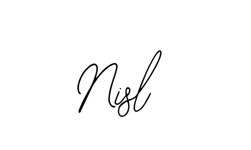 Use a signature maker to create a handwritten signature online. With this signature software, you can design (Bearetta-2O07w) your own signature for name Nisl . Nisl  signature style 12 images and pictures png